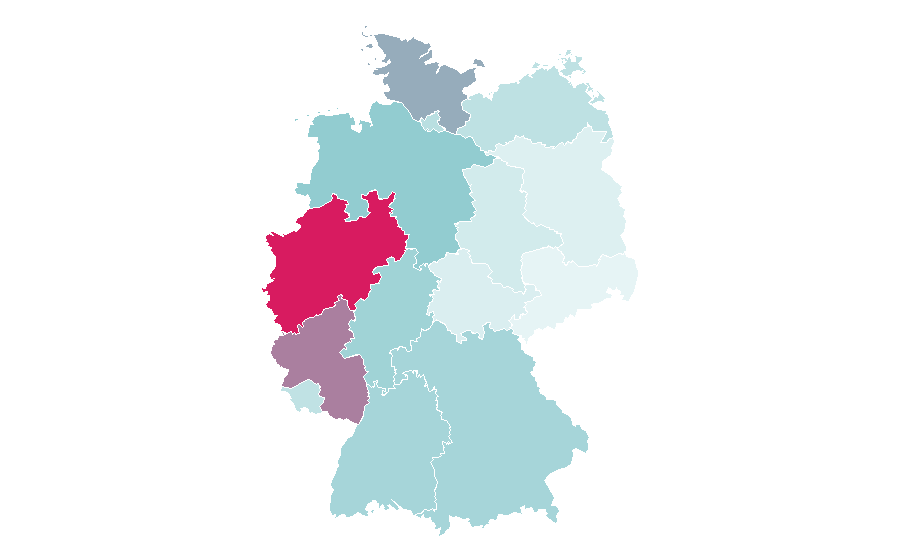 Affinity by region — PSV Eindhoven, Germany