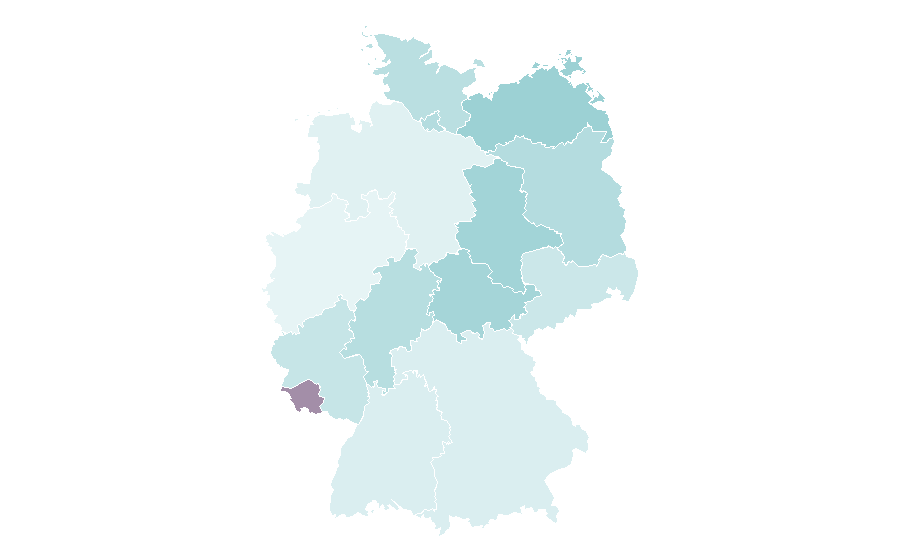 Affinity by region — Psychedelic music, Germany