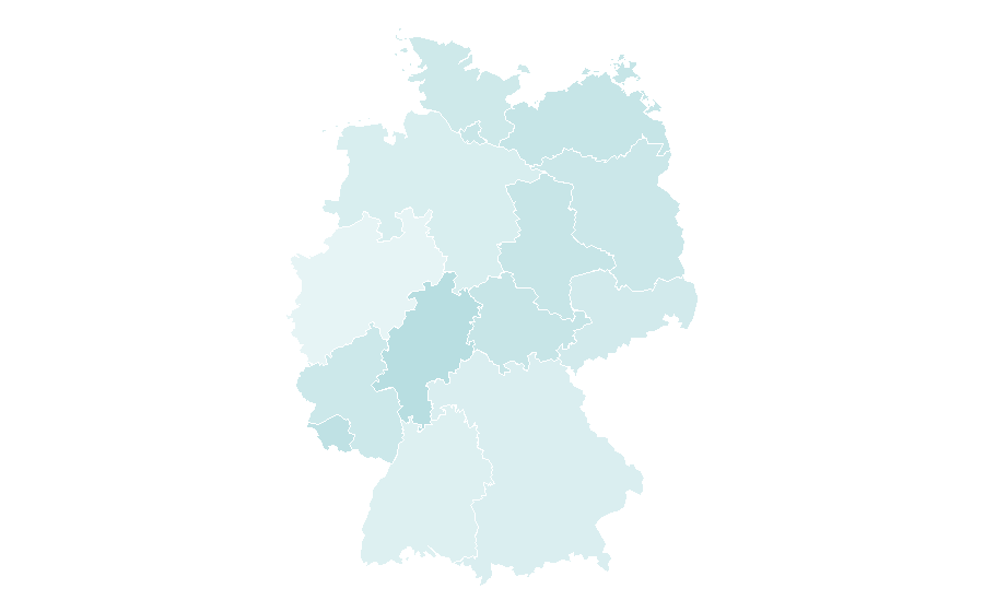 Affinity by region — Psychoanalysis, Germany