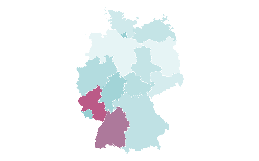 Affinity by region — Psychometrics, Germany