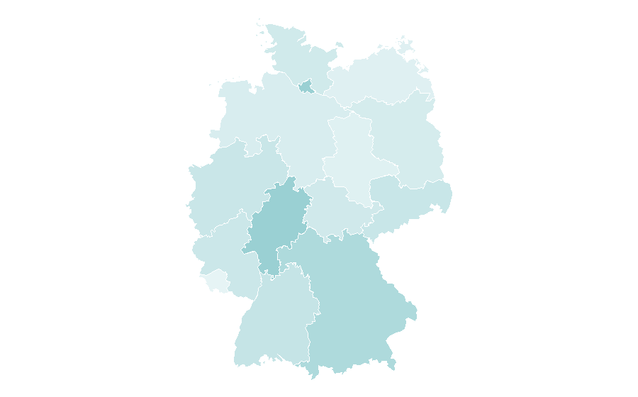 Affinity by region — Pub, Germany