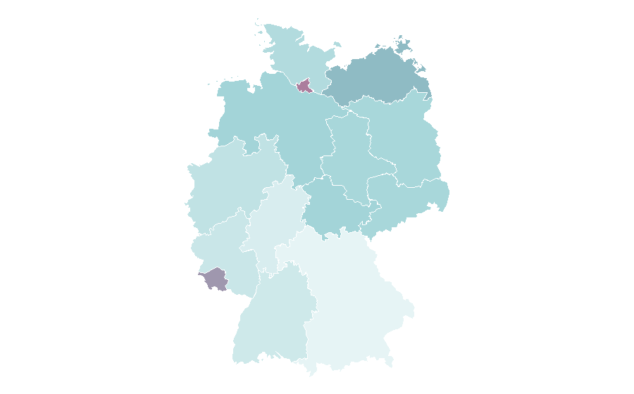 Affinity by region — Public art, Germany