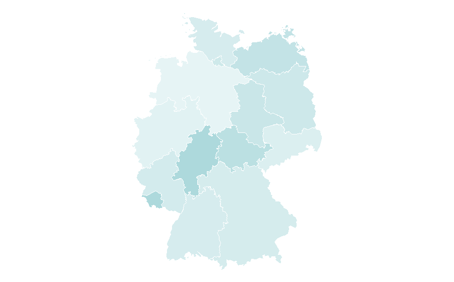 Affinity by region — Public policy, Germany