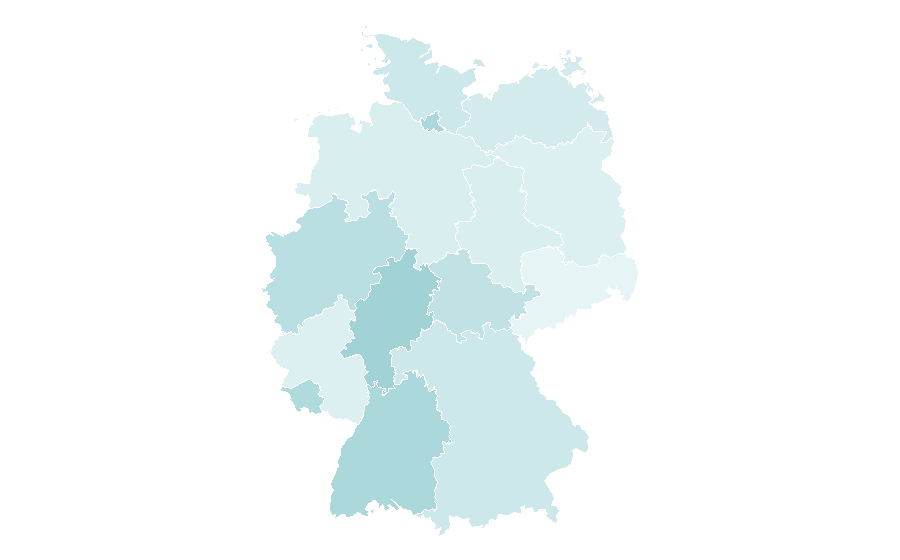 Affinity by region — Public sector, Germany