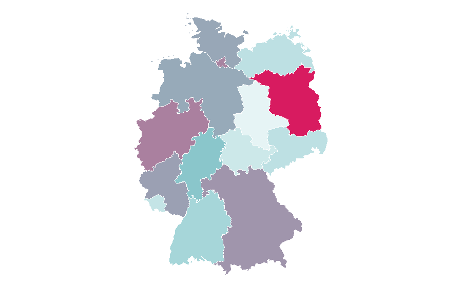 Affinity by region — PUDELEK, Germany