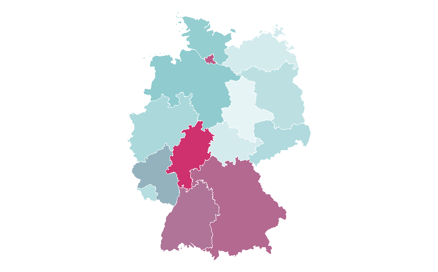 Affinity by region — Puerto Rico, Germany