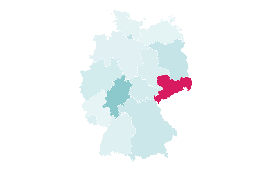 Affinity by region — Punjabi language, Germany
