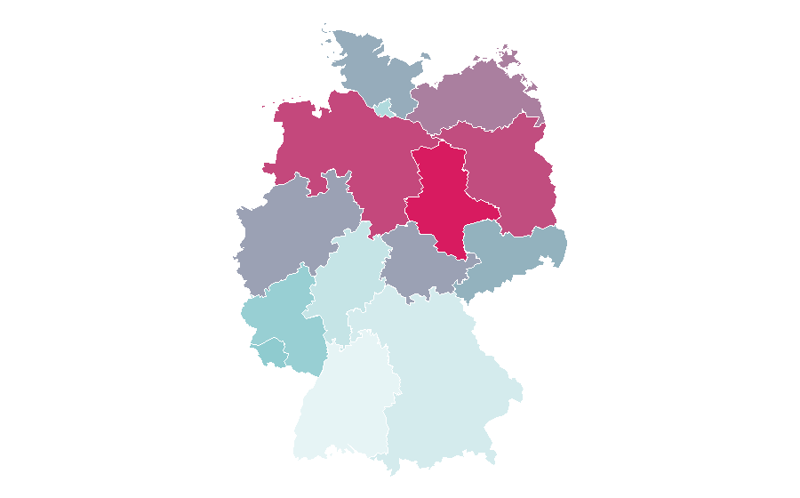 Affinité par région — Puppy, Allemagne