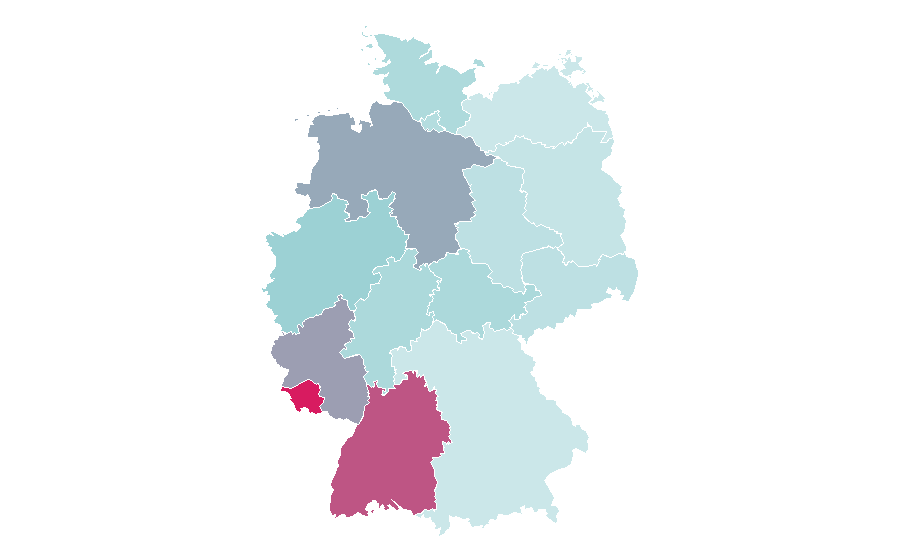 Affinity by region — Pur (band), Germany