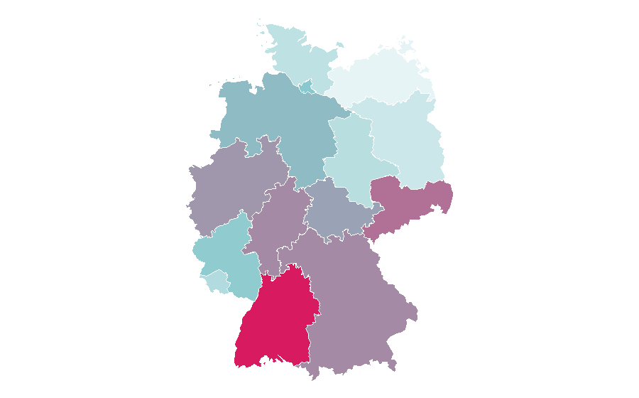 Affinity by region — Purchasing power, Germany