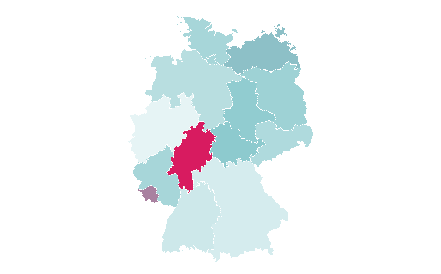 Affinity by region — Purebred, Germany