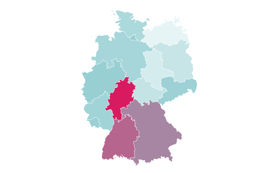 Affinity by region — Pyton, Germany