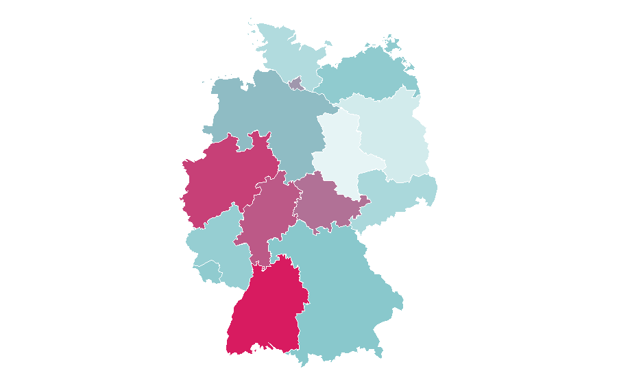 Affinity by region — Quality of life, Germany