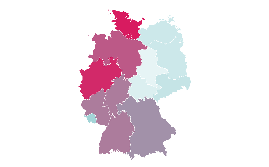 Affinity by region — Quartet, Germany