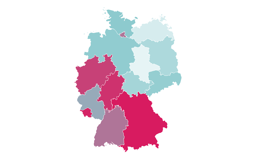 Affinity by region — Quebec, Germany