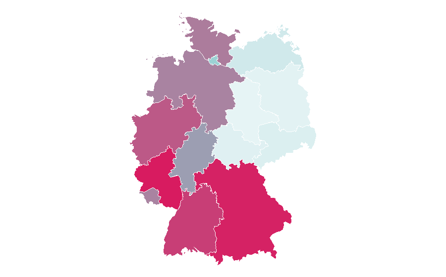 Affinity by region — Queen Letizia of Spain, Germany