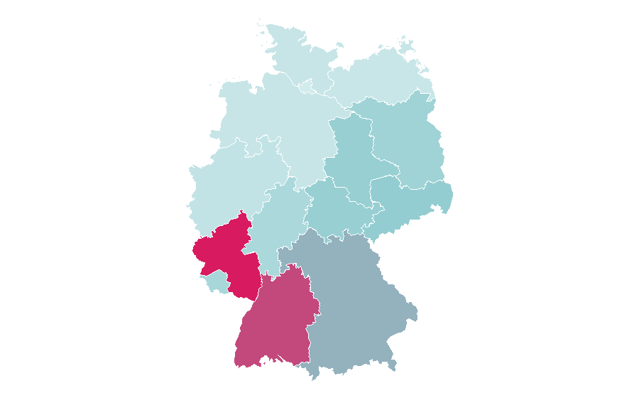 Affinität nach Region — Quoka, Deutschland