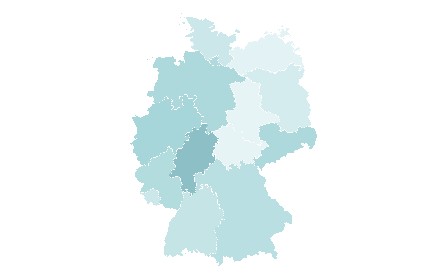 Affinity by region — Raccoon, Germany