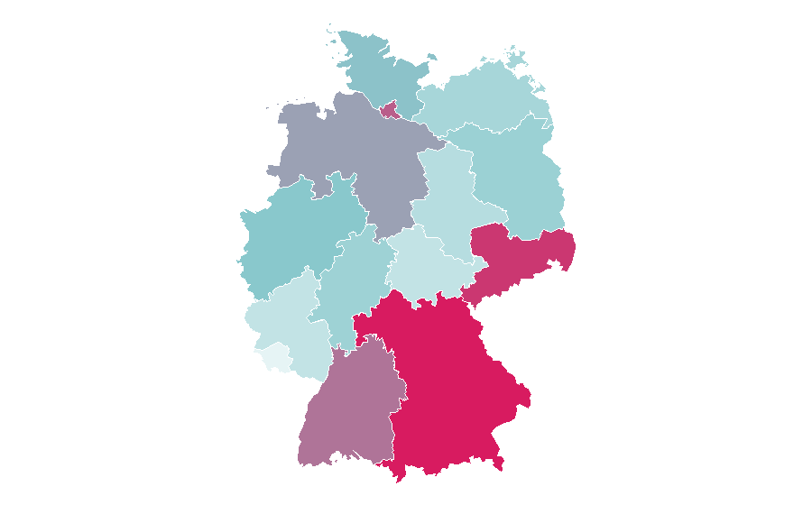Affinität nach Region — Racing bicycle, Deutschland