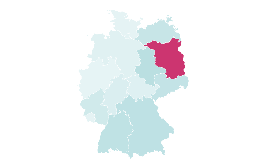 Affinity by region — Radio 1 (Belgium), Germany
