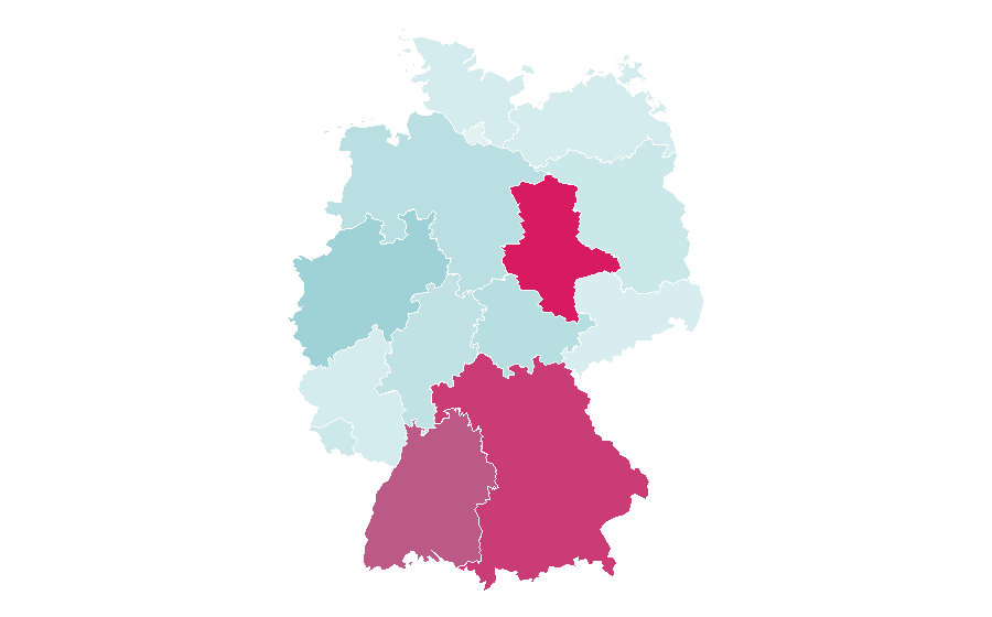 Affinity by region — Radio-controlled helicopter, Germany