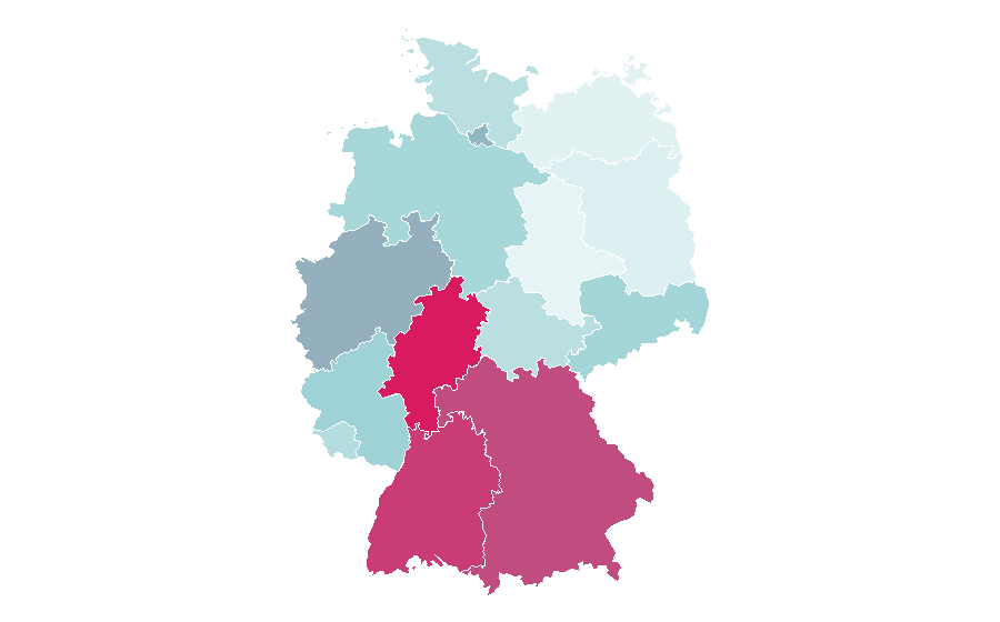 Affinity by region — Radio-frequency identification, Germany