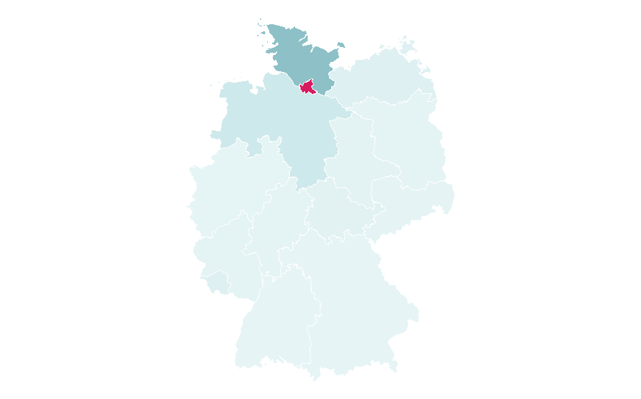 Affinity by region — Radio Hamburg, Germany