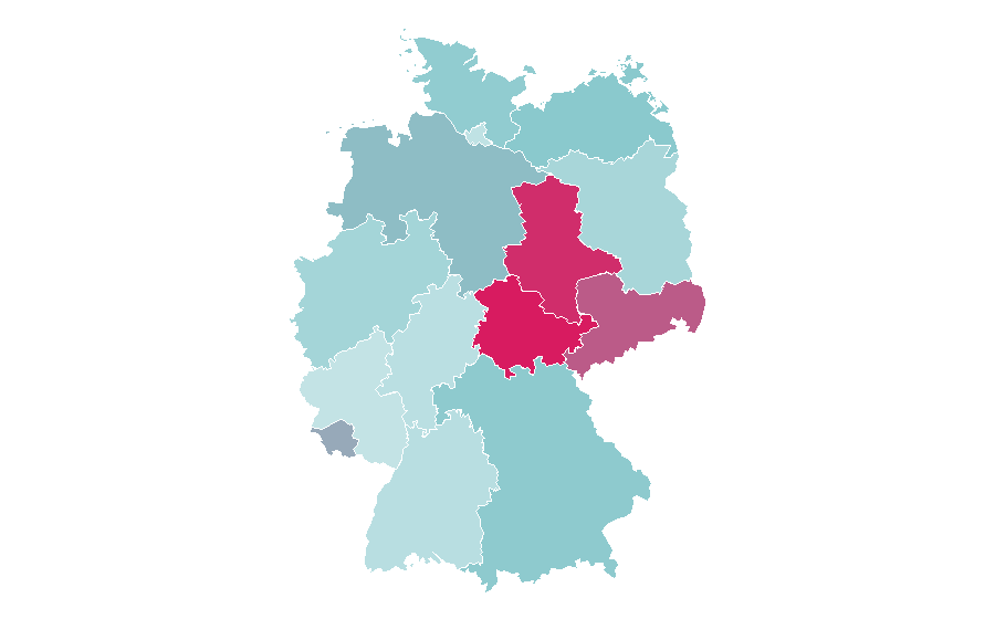 Affinity by region — Radio Schlagerparadies, Germany
