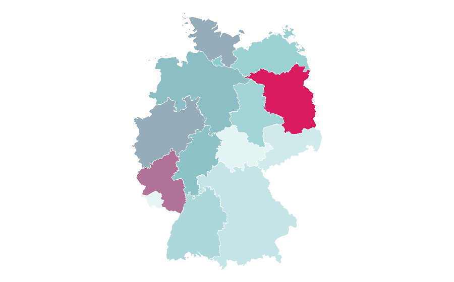 Affinity by region — Radio ZET, Germany