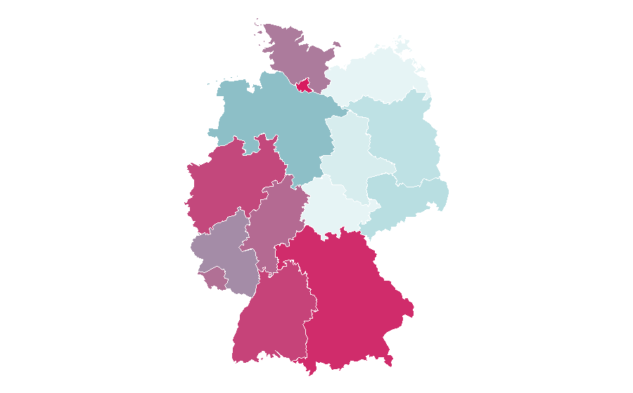 Affinity by region — Rafael Nadal, Germany