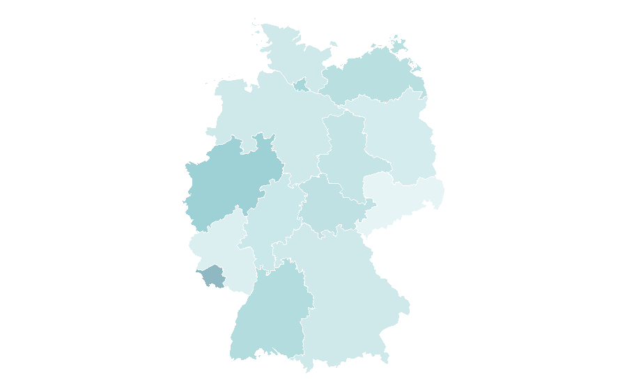 Affinity by region — Railroad engineer, Germany