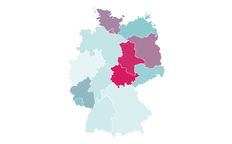 Affinity by region — Railway signal, Germany