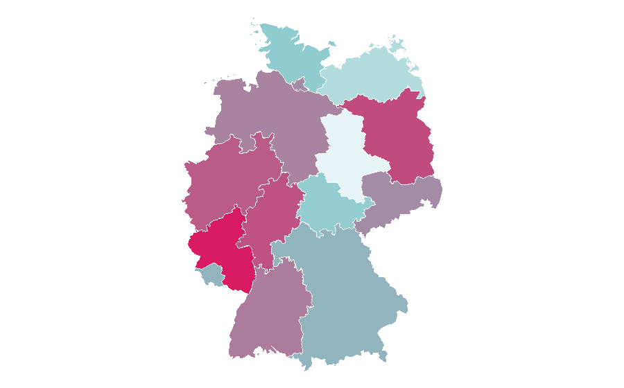 Affinity by region — Rake (Australian TV series), Germany