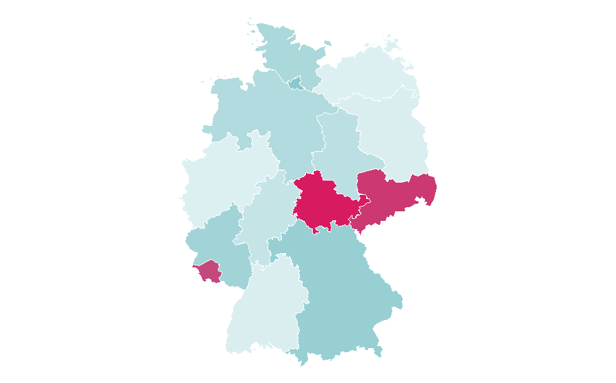 Affinität nach Region — Rallying, Deutschland