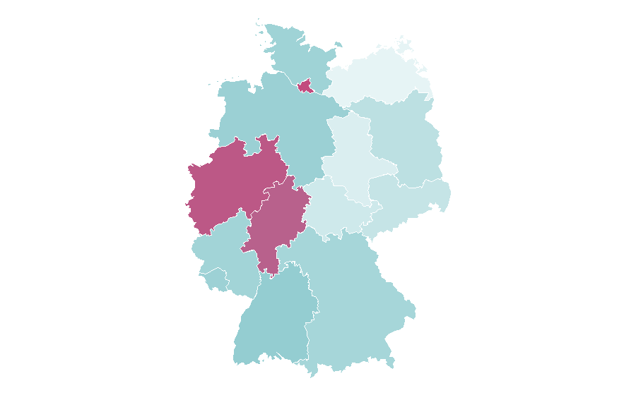 Affinity by region — Ramadan (calendar month), Germany