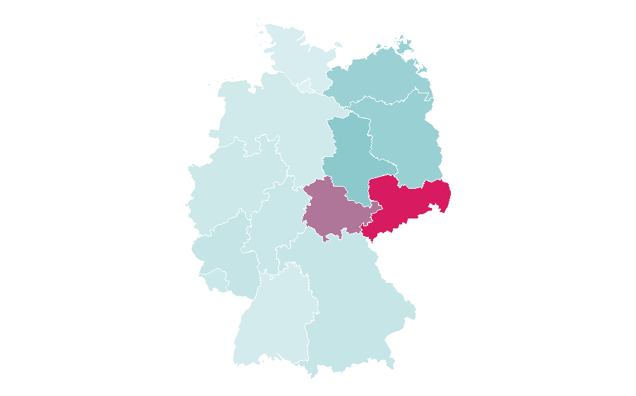 Affinité par région — Rammstein, Allemagne