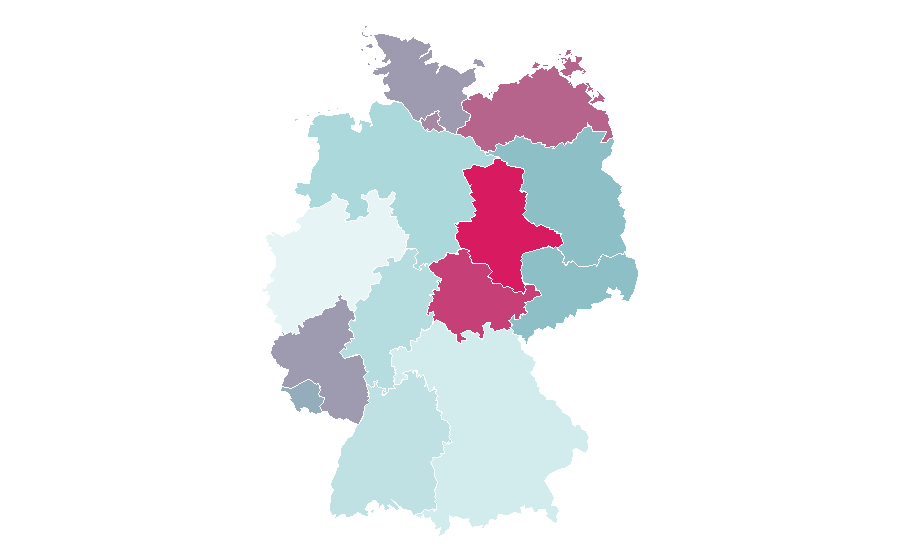 Affinity by region — Rapid transit, Germany