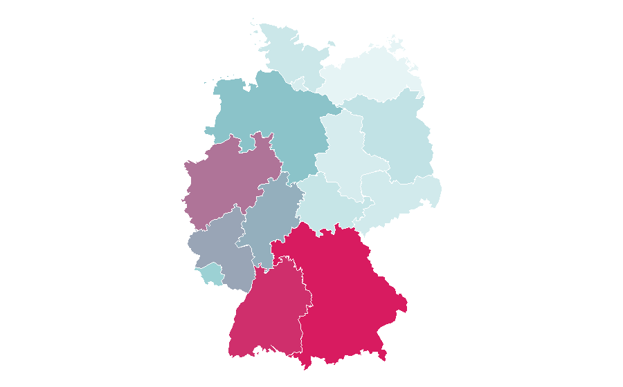 Affinity by region — Rapunzel (Disney), Germany
