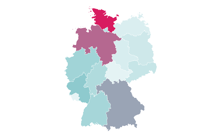 Affinity by region — Ravelry, Germany