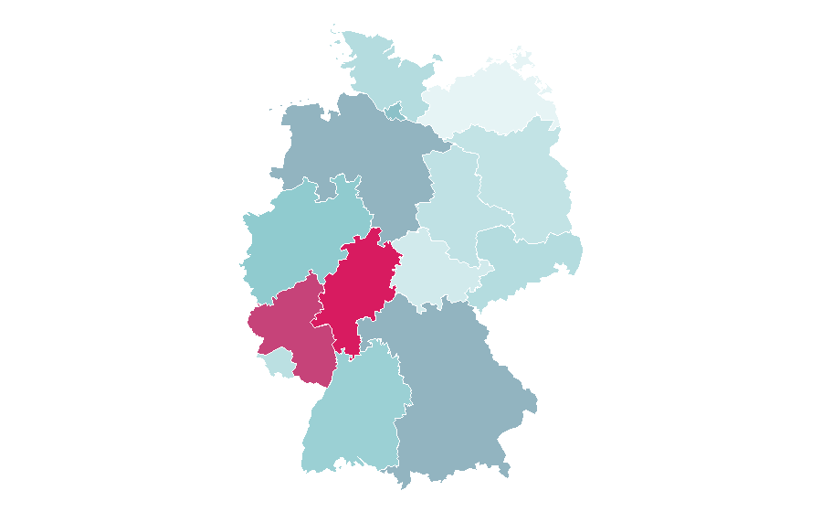 Affinity by region — Raven (comics), Germany