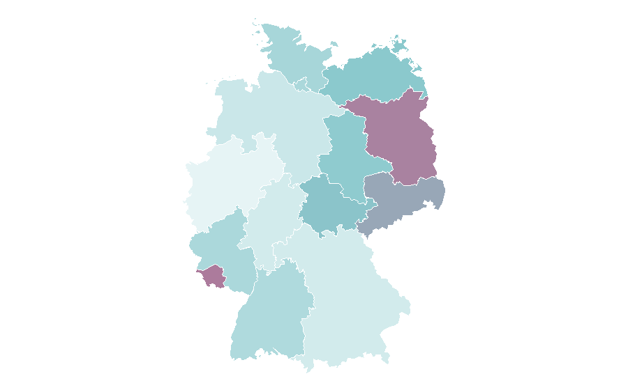 Affinity by region — Real estate appraisal, Germany