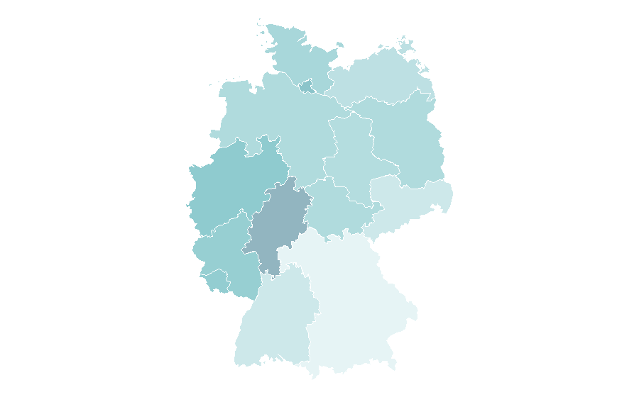 Affinity by region — Real estate entrepreneur, Germany
