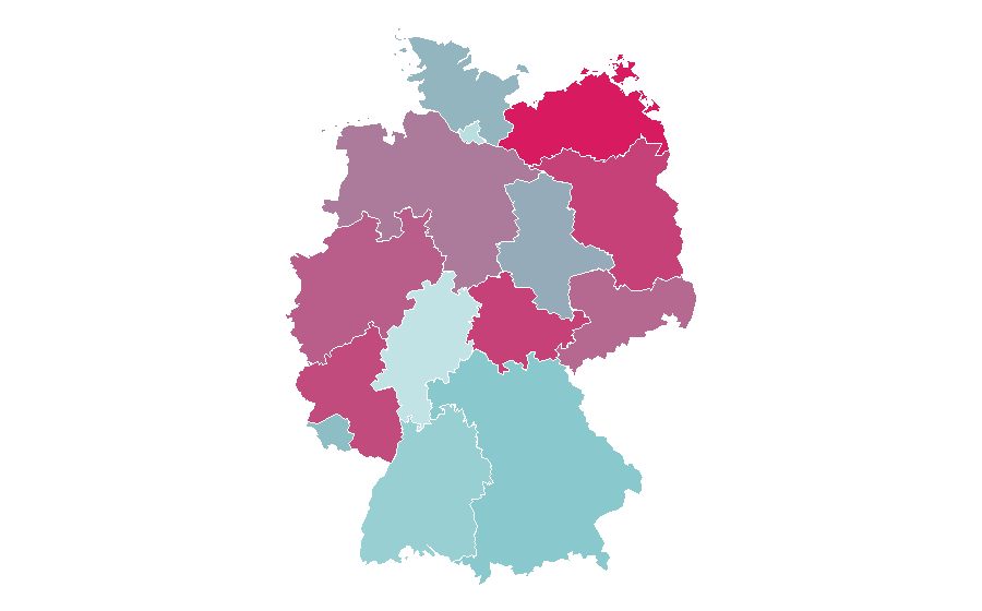 Affinité par région — Rebecca Mir, Allemagne