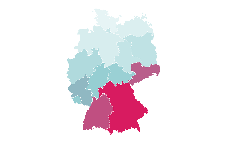 Affinity by region — Red Bull Bora Hansgrohe, Germany