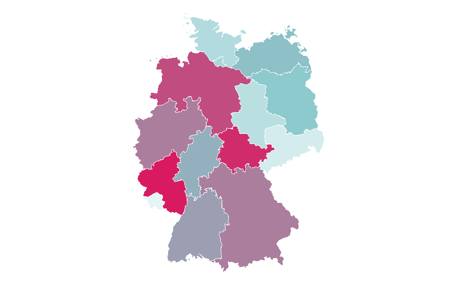 Affinity by region — Red meat, Germany