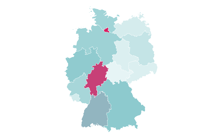 Affinité par région — Reebok, Allemagne