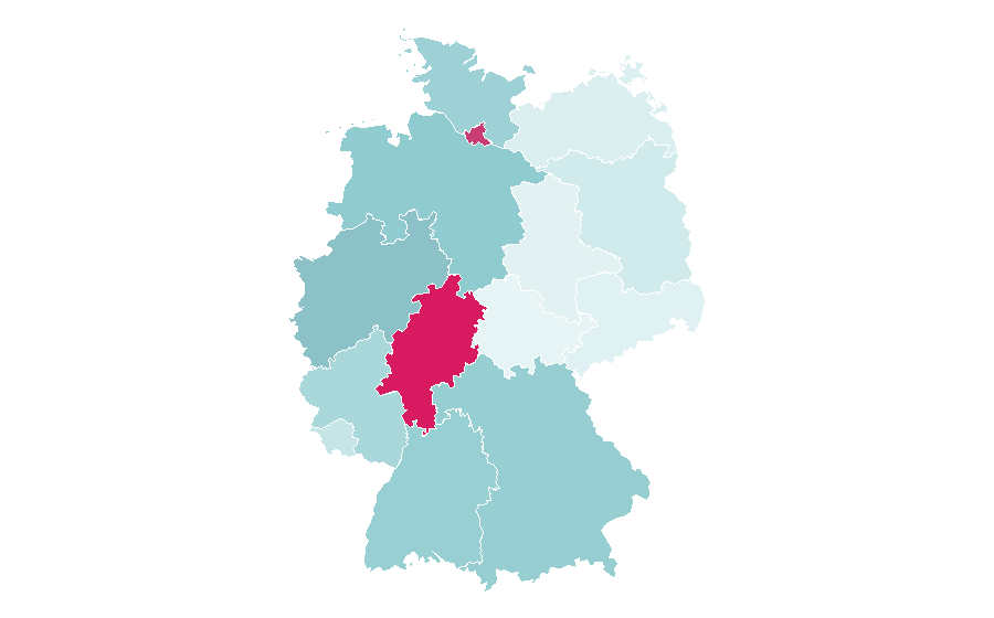 Affinity by region — Reezy, Germany