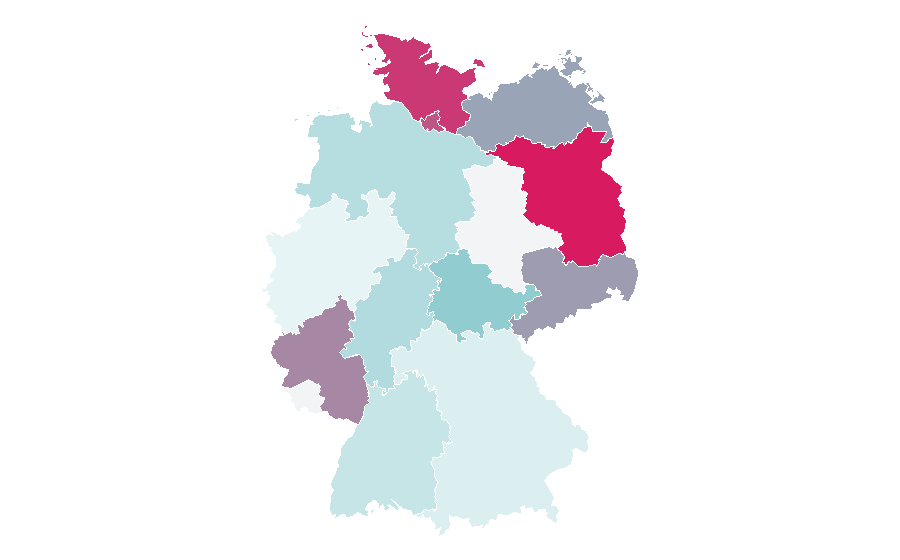 Affinity by region — Reggae fusion, Germany