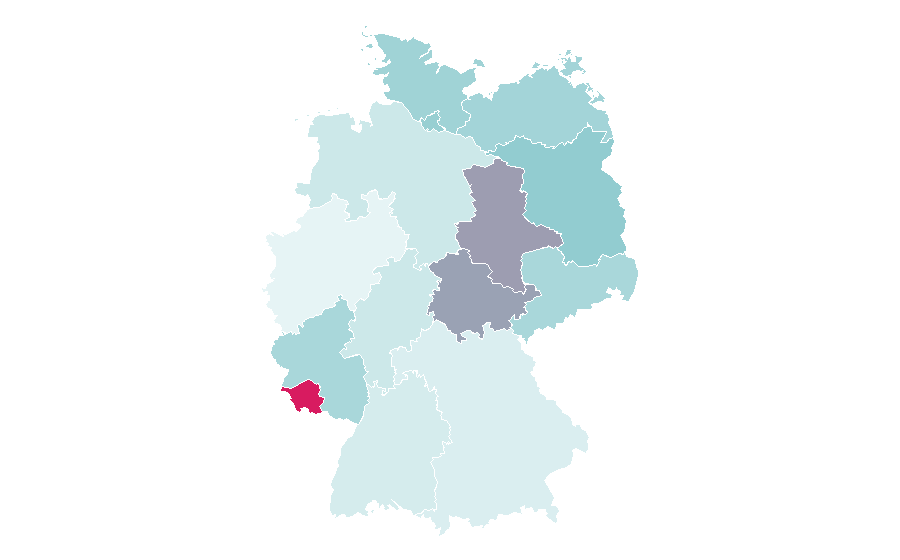 Affinity by region — Reggae genres, Germany