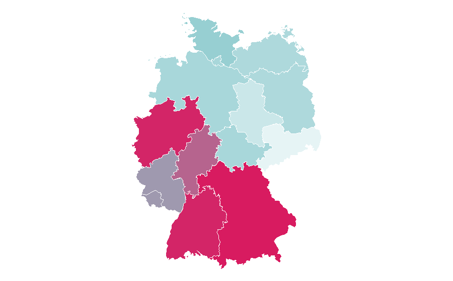 Affinity by region — Reining, Germany